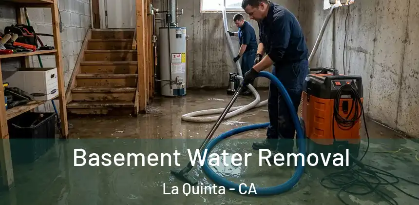 Basement Water Removal La Quinta - CA