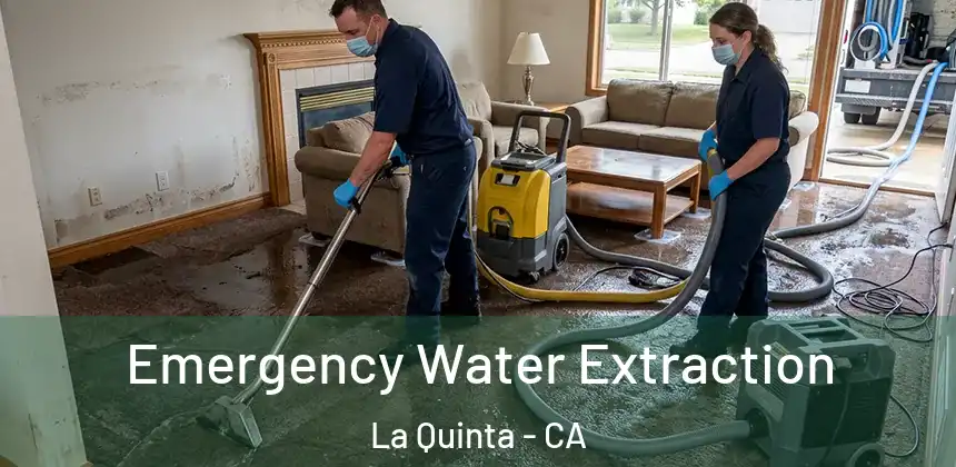 Emergency Water Extraction La Quinta - CA